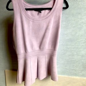 White House Black Market Lavender Peplum Blouse